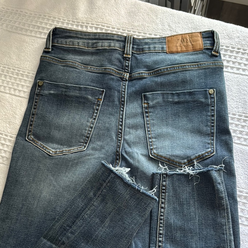 High Rise Zara Blue Skinny Jeans